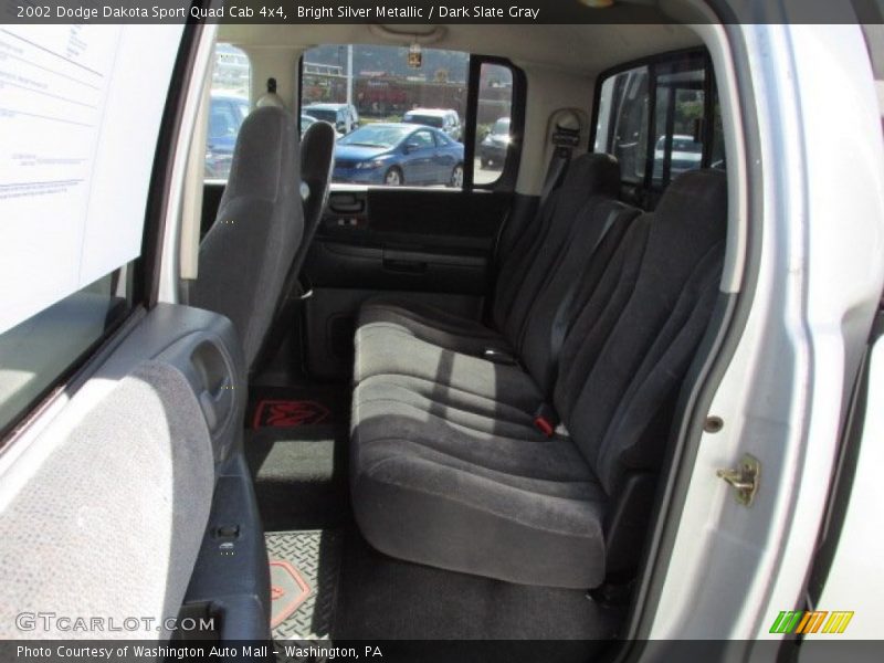 Bright Silver Metallic / Dark Slate Gray 2002 Dodge Dakota Sport Quad Cab 4x4