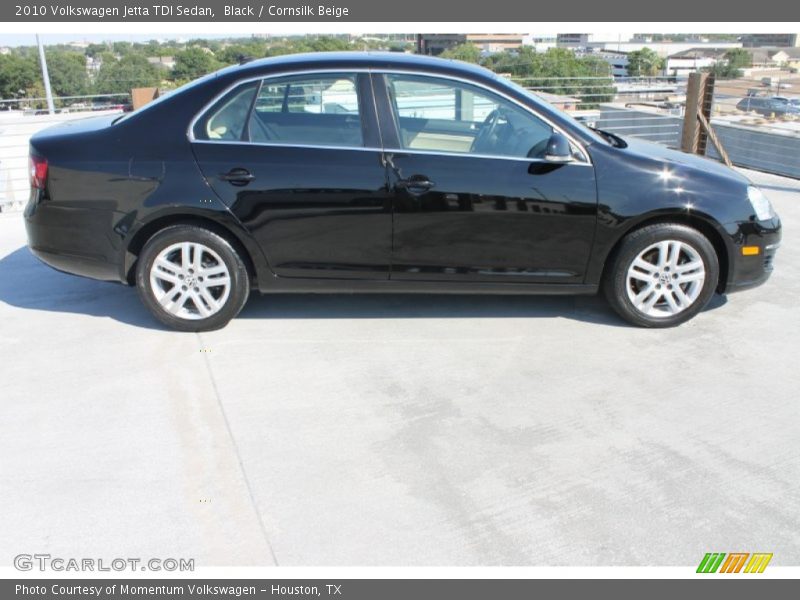 Black / Cornsilk Beige 2010 Volkswagen Jetta TDI Sedan