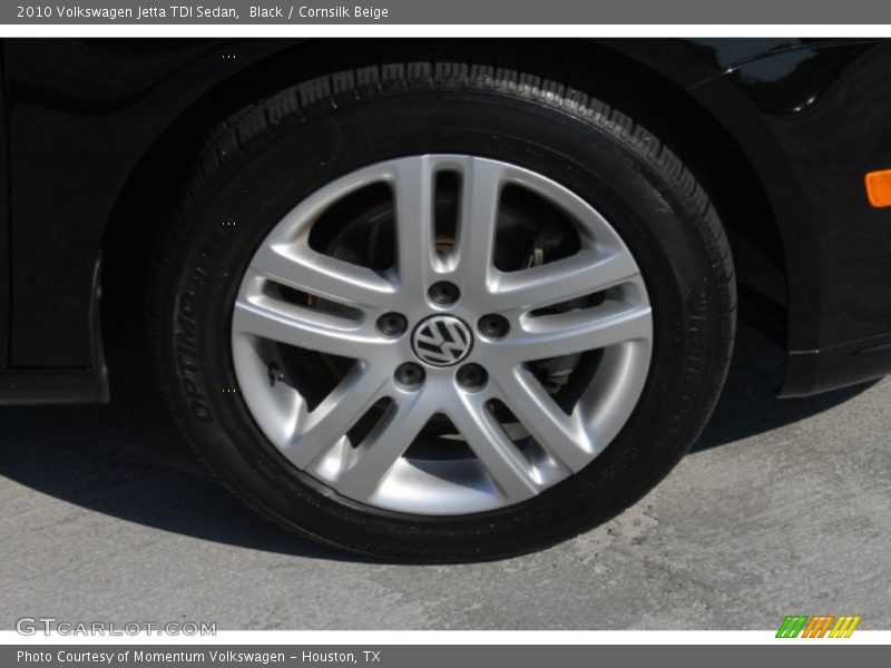 Black / Cornsilk Beige 2010 Volkswagen Jetta TDI Sedan