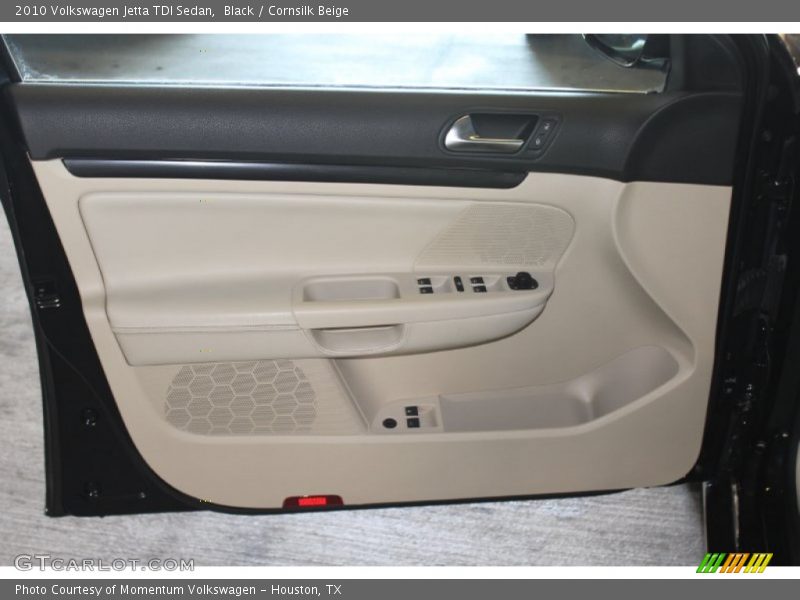 Black / Cornsilk Beige 2010 Volkswagen Jetta TDI Sedan