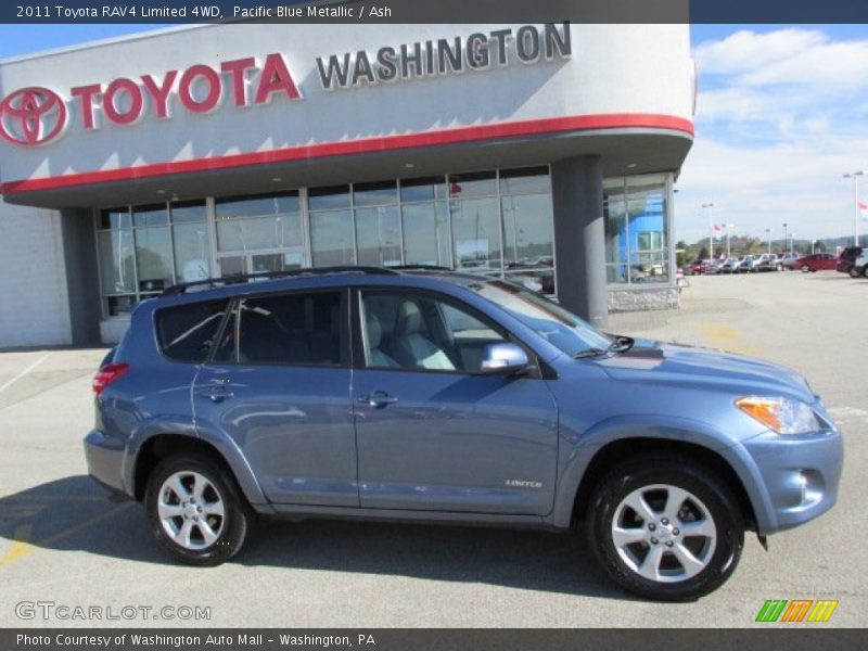 Pacific Blue Metallic / Ash 2011 Toyota RAV4 Limited 4WD