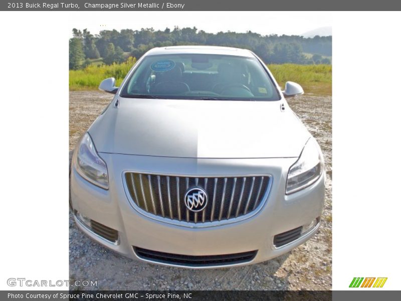 Champagne Silver Metallic / Ebony 2013 Buick Regal Turbo