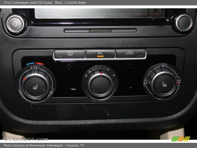Black / Cornsilk Beige 2010 Volkswagen Jetta TDI Sedan