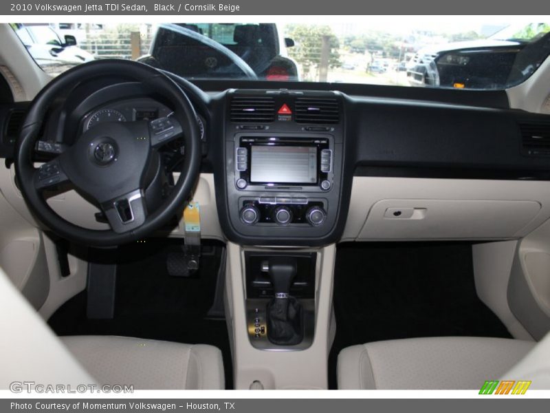 Black / Cornsilk Beige 2010 Volkswagen Jetta TDI Sedan