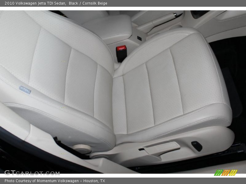 Black / Cornsilk Beige 2010 Volkswagen Jetta TDI Sedan