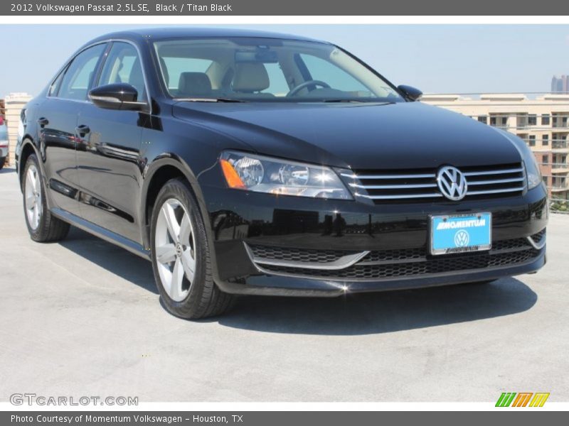 Black / Titan Black 2012 Volkswagen Passat 2.5L SE