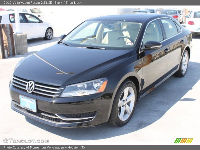 Black / Titan Black 2012 Volkswagen Passat 2.5L SE