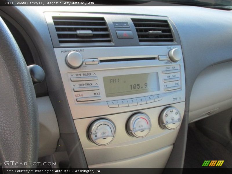Magnetic Gray Metallic / Ash 2011 Toyota Camry LE