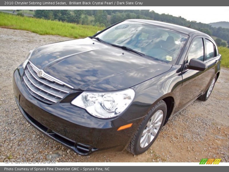 Brilliant Black Crystal Pearl / Dark Slate Gray 2010 Chrysler Sebring Limited Sedan