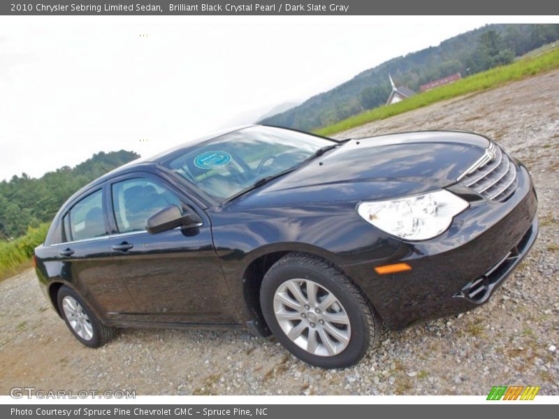 Brilliant Black Crystal Pearl / Dark Slate Gray 2010 Chrysler Sebring Limited Sedan