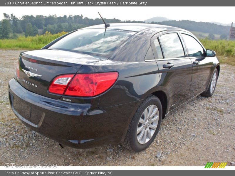 Brilliant Black Crystal Pearl / Dark Slate Gray 2010 Chrysler Sebring Limited Sedan