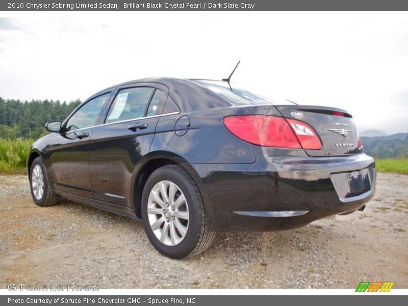 Brilliant Black Crystal Pearl / Dark Slate Gray 2010 Chrysler Sebring Limited Sedan