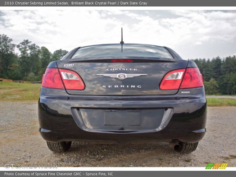 Brilliant Black Crystal Pearl / Dark Slate Gray 2010 Chrysler Sebring Limited Sedan