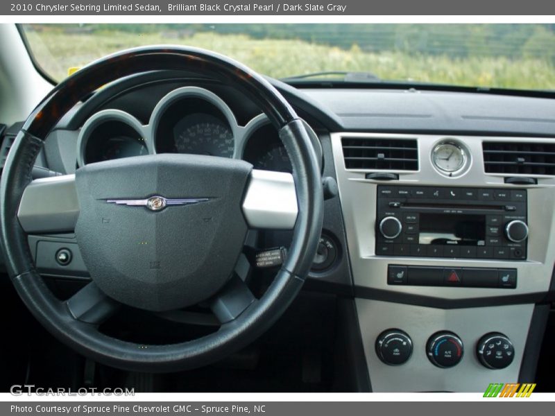 Brilliant Black Crystal Pearl / Dark Slate Gray 2010 Chrysler Sebring Limited Sedan