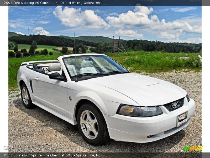 Oxford White / Oxford White 2004 Ford Mustang V6 Convertible