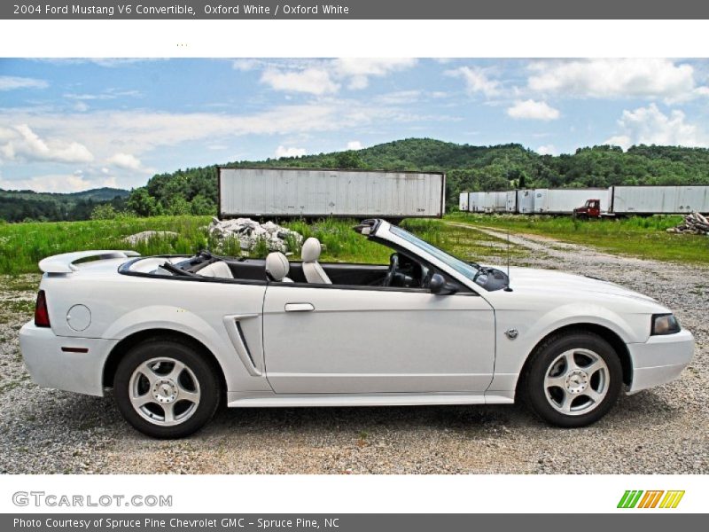 Oxford White / Oxford White 2004 Ford Mustang V6 Convertible