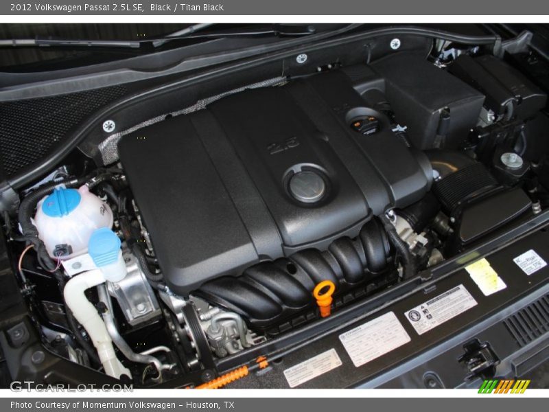 Black / Titan Black 2012 Volkswagen Passat 2.5L SE