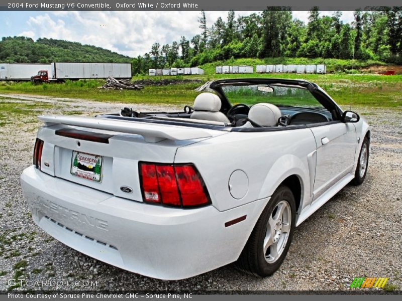 Oxford White / Oxford White 2004 Ford Mustang V6 Convertible