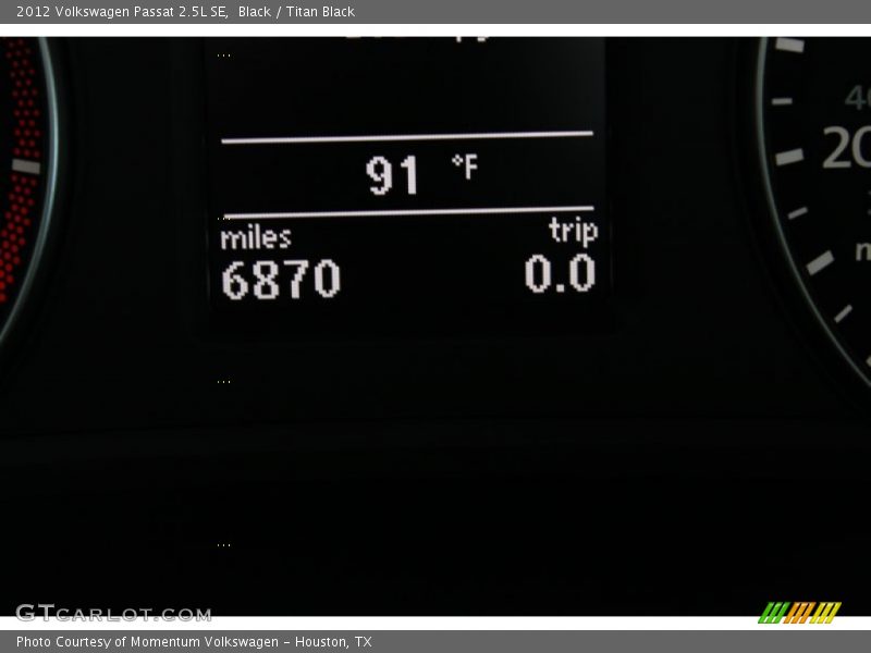Black / Titan Black 2012 Volkswagen Passat 2.5L SE