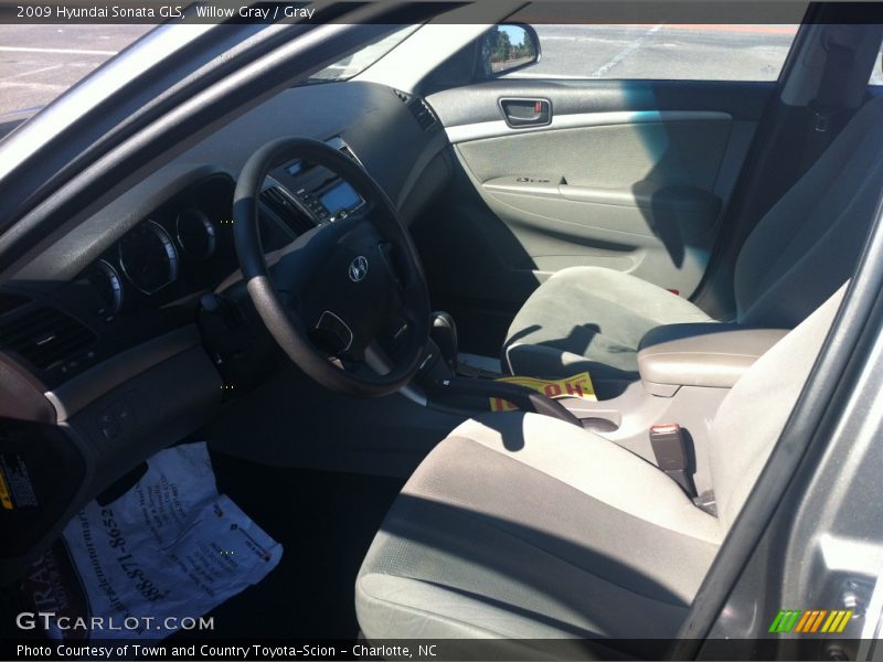 Willow Gray / Gray 2009 Hyundai Sonata GLS
