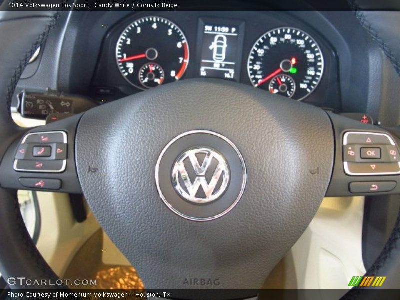 Candy White / Cornsilk Beige 2014 Volkswagen Eos Sport