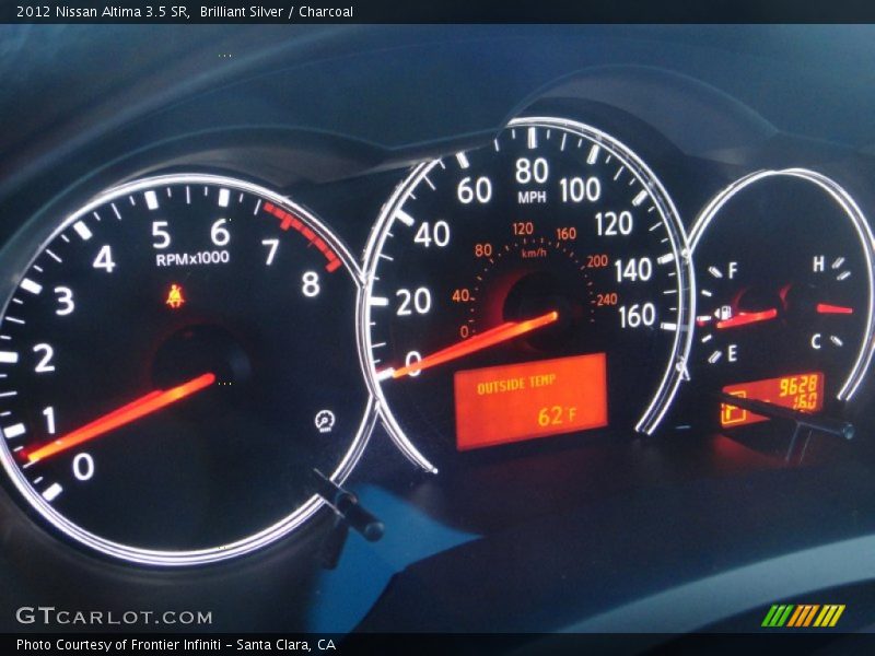 Brilliant Silver / Charcoal 2012 Nissan Altima 3.5 SR