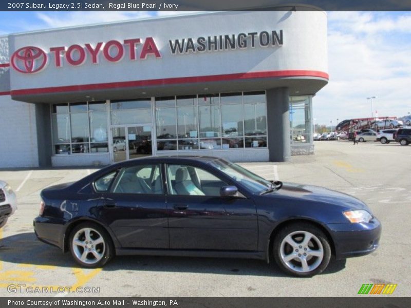 Regal Blue Pearl / Ivory 2007 Subaru Legacy 2.5i Sedan