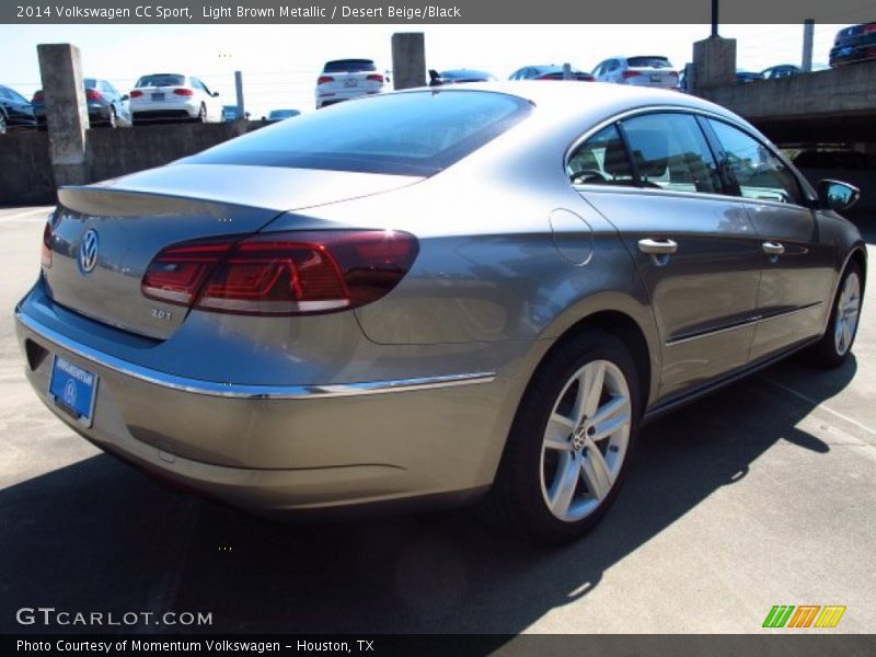 Light Brown Metallic / Desert Beige/Black 2014 Volkswagen CC Sport
