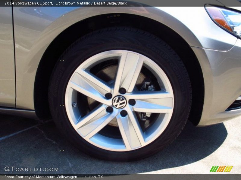 Light Brown Metallic / Desert Beige/Black 2014 Volkswagen CC Sport