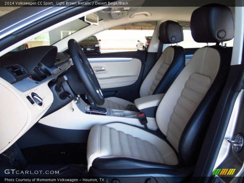 Light Brown Metallic / Desert Beige/Black 2014 Volkswagen CC Sport