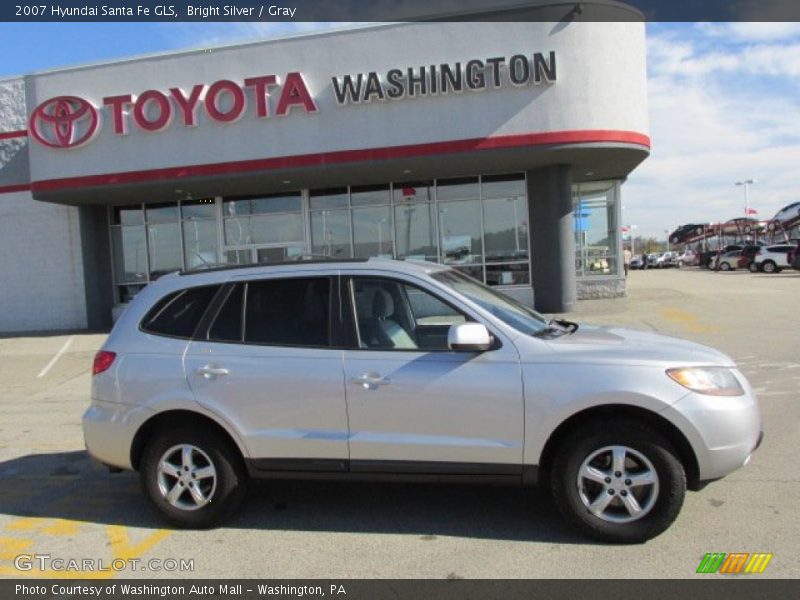 Bright Silver / Gray 2007 Hyundai Santa Fe GLS