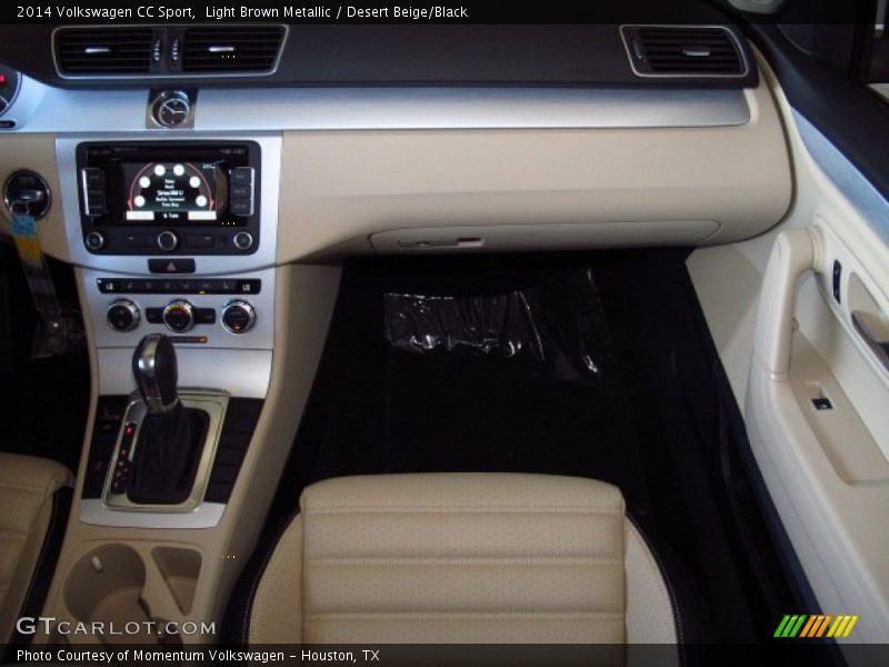 Light Brown Metallic / Desert Beige/Black 2014 Volkswagen CC Sport