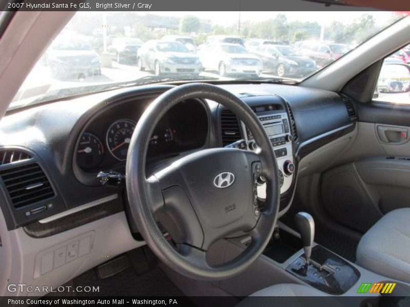 Bright Silver / Gray 2007 Hyundai Santa Fe GLS
