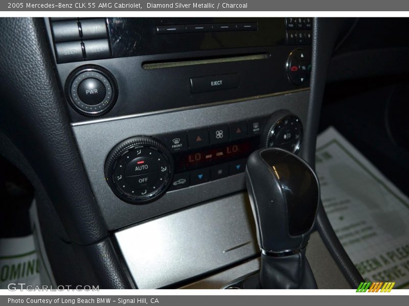 Diamond Silver Metallic / Charcoal 2005 Mercedes-Benz CLK 55 AMG Cabriolet