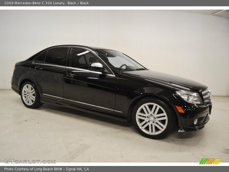 Black / Black 2009 Mercedes-Benz C 300 Luxury