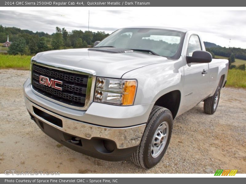 Quicksilver Metallic / Dark Titanium 2014 GMC Sierra 2500HD Regular Cab 4x4