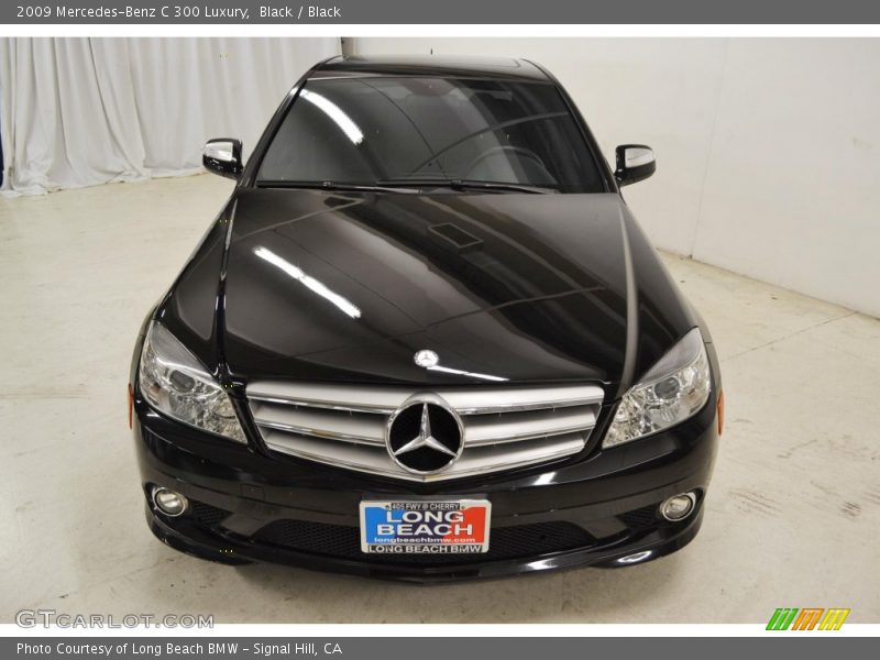 Black / Black 2009 Mercedes-Benz C 300 Luxury