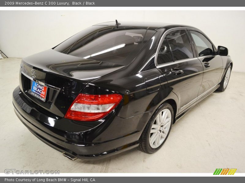 Black / Black 2009 Mercedes-Benz C 300 Luxury