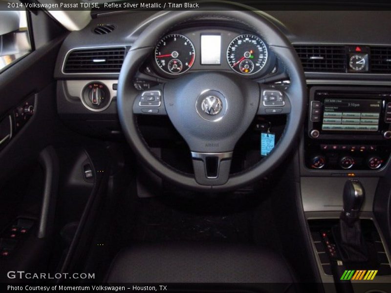 Reflex Silver Metallic / Titan Black 2014 Volkswagen Passat TDI SE