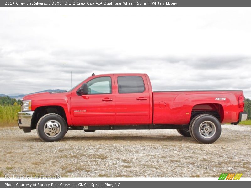  2014 Silverado 3500HD LTZ Crew Cab 4x4 Dual Rear Wheel Summit White