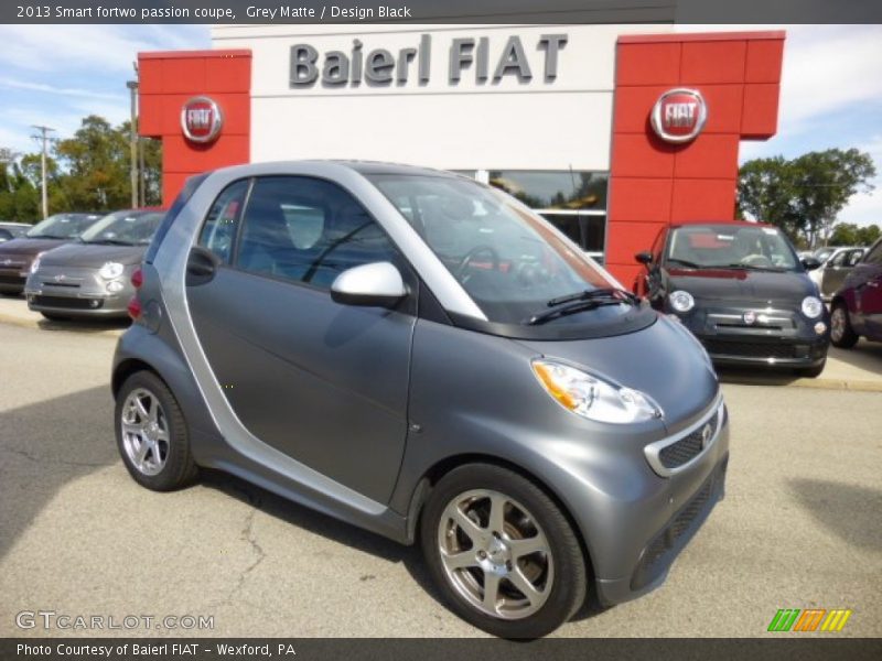 Grey Matte / Design Black 2013 Smart fortwo passion coupe