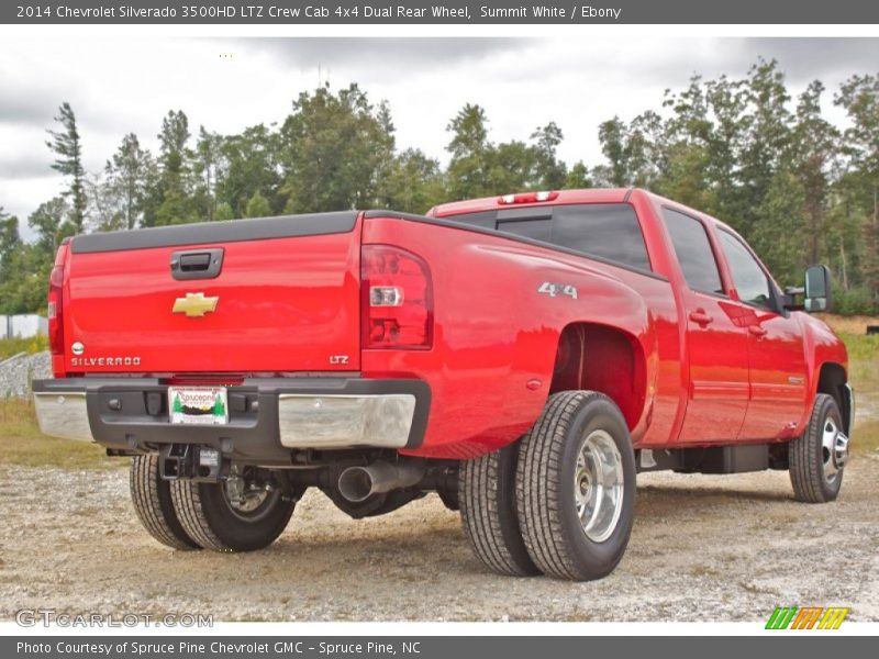 Summit White / Ebony 2014 Chevrolet Silverado 3500HD LTZ Crew Cab 4x4 Dual Rear Wheel