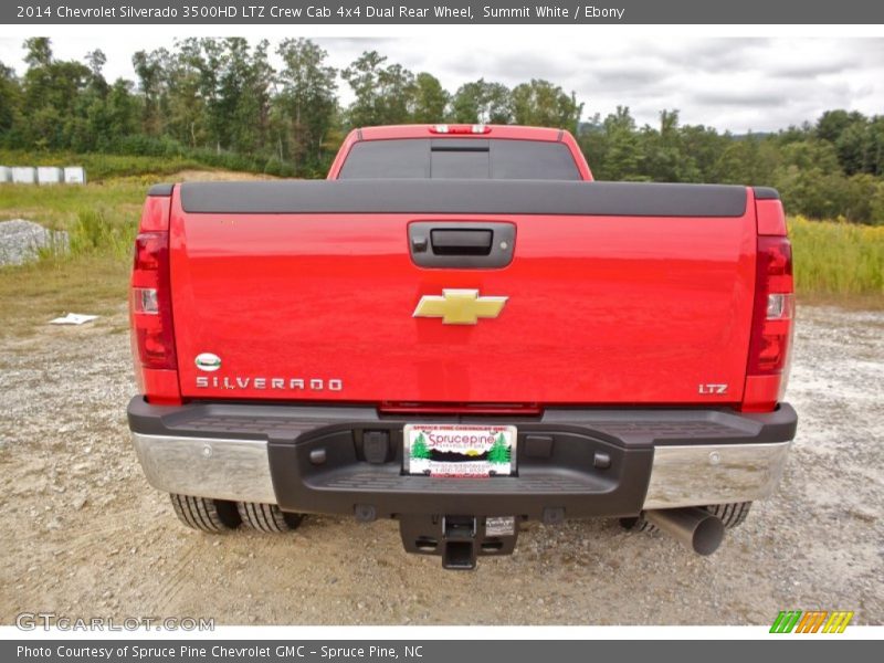 Summit White / Ebony 2014 Chevrolet Silverado 3500HD LTZ Crew Cab 4x4 Dual Rear Wheel