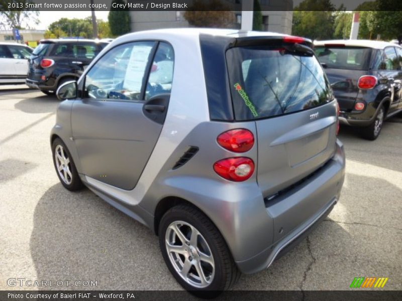 Grey Matte / Design Black 2013 Smart fortwo passion coupe