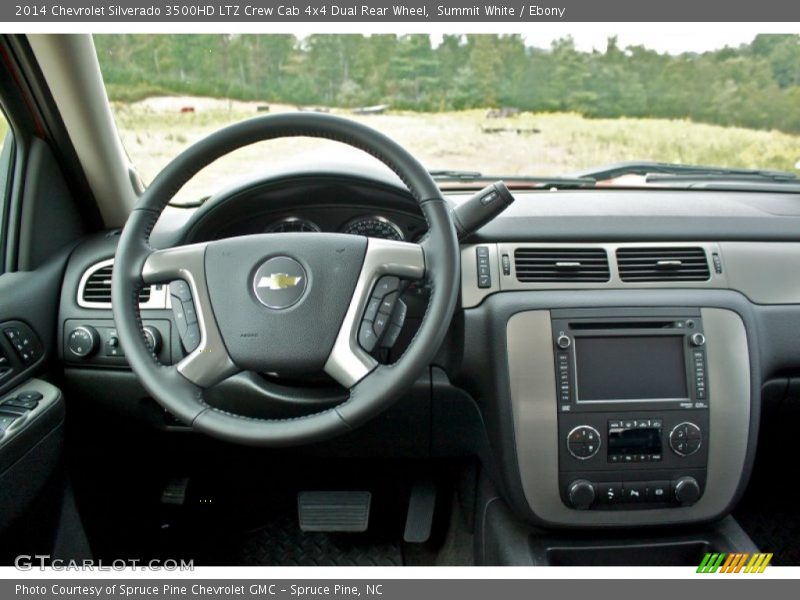 Dashboard of 2014 Silverado 3500HD LTZ Crew Cab 4x4 Dual Rear Wheel