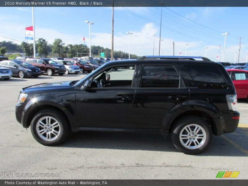 Black / Black 2010 Mercury Mariner V6 Premier 4WD