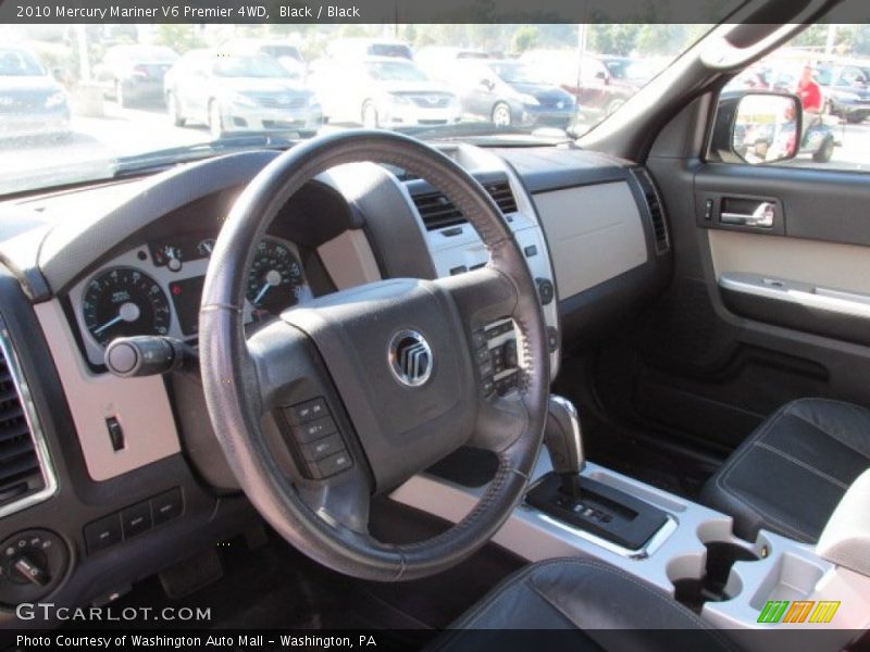 Black / Black 2010 Mercury Mariner V6 Premier 4WD