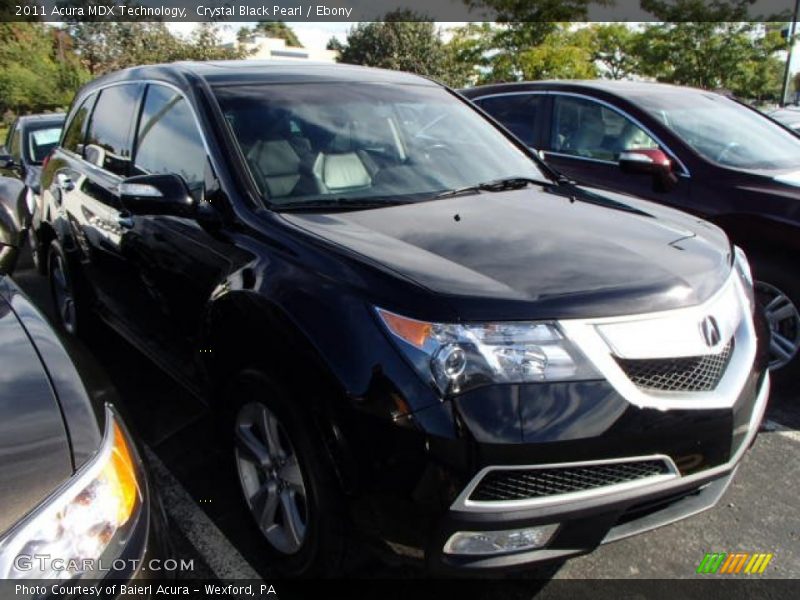 Crystal Black Pearl / Ebony 2011 Acura MDX Technology