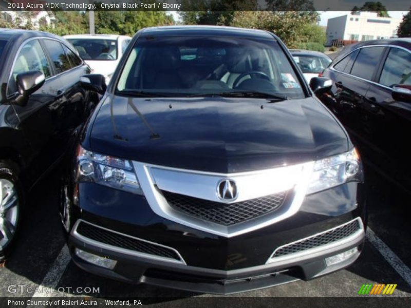 Crystal Black Pearl / Ebony 2011 Acura MDX Technology