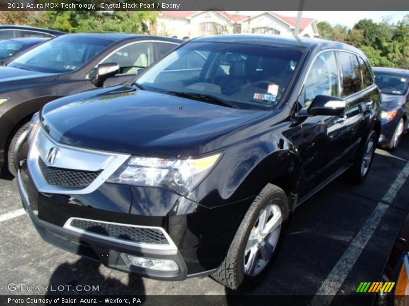 Crystal Black Pearl / Ebony 2011 Acura MDX Technology